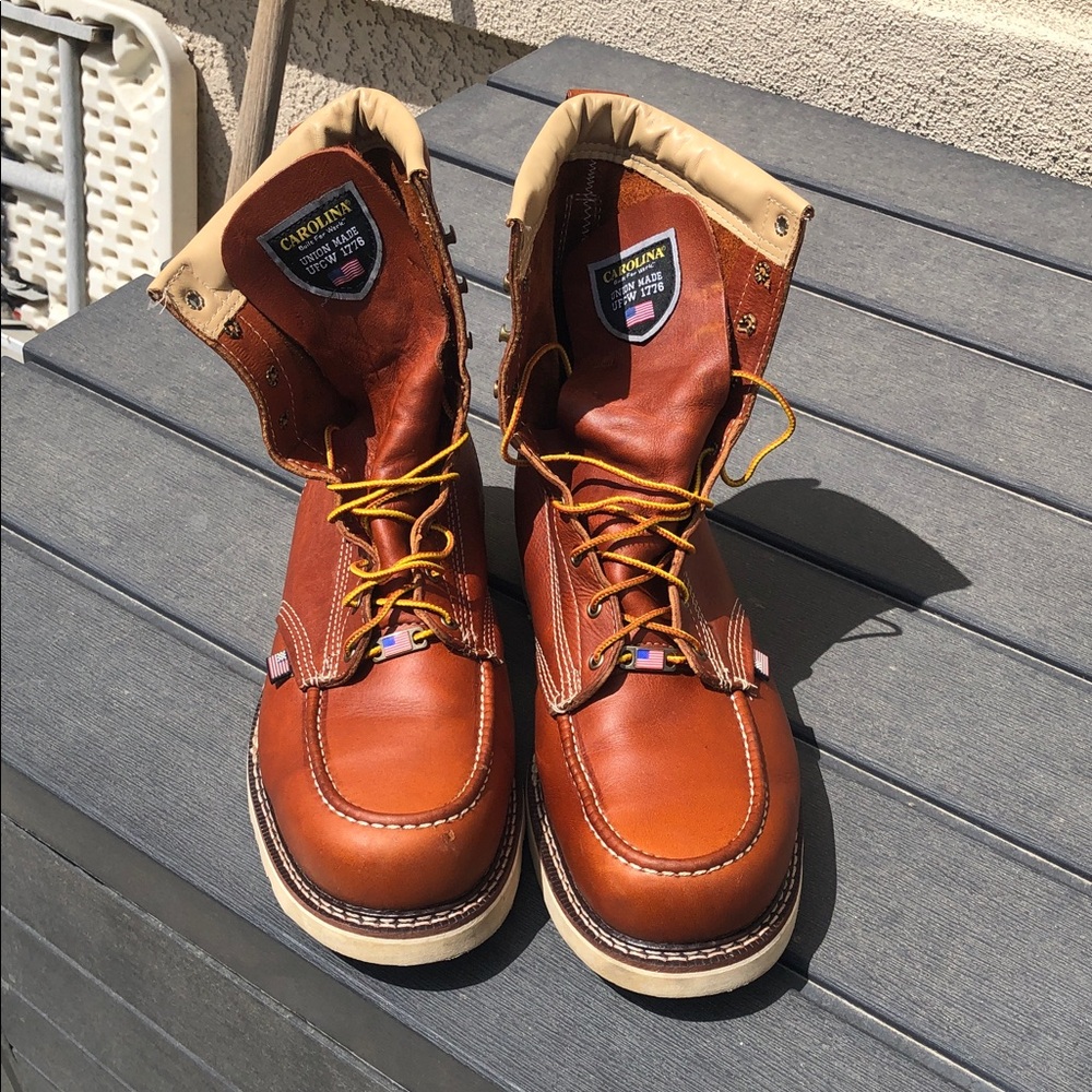Carolina 8” 13/D soft toe great used conditions